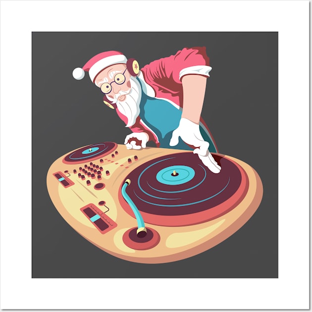 DJ Santa Wall Art by Design by Arapova